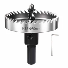 2-3/8"(60Mm) Hole Saw Kit, 4241 High Speed Steel Hole Cutter - for Metal, Wood, 