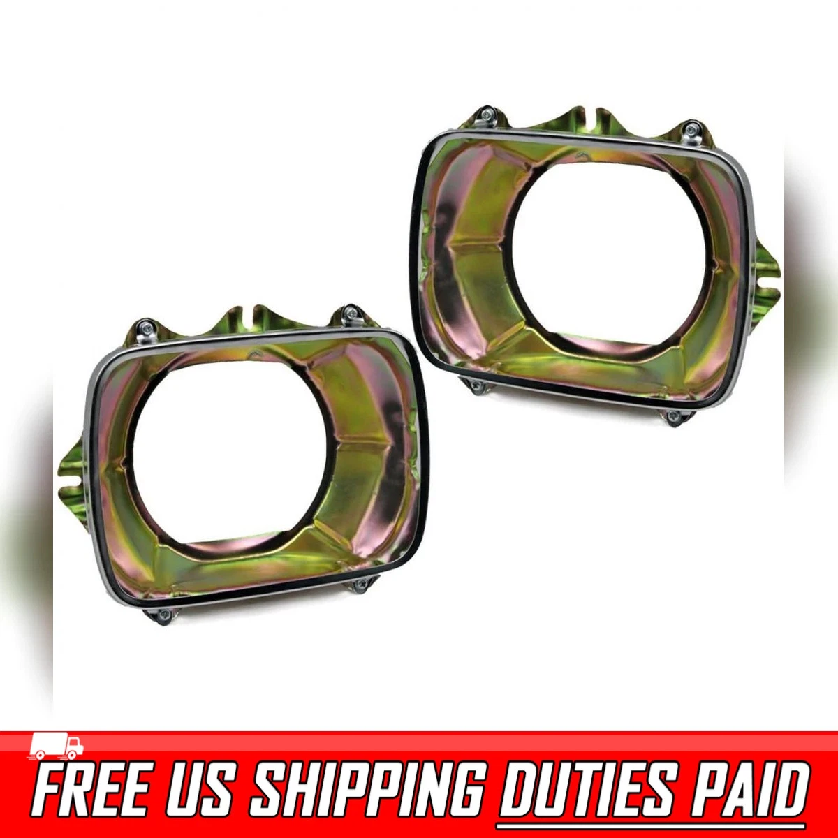 Pair Of Headlight Bucket Housings For 1985-1998 Mazda B-Series