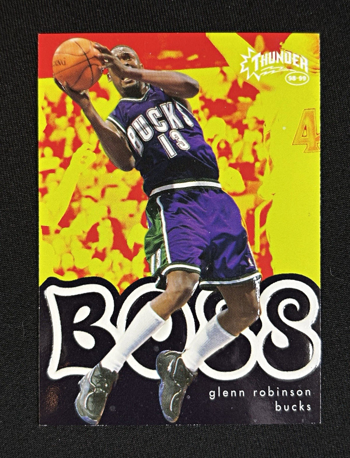 SkyBox 1998-99 Thunder Boss Insert Glenn Robinson Milwaukee Bucks #16B