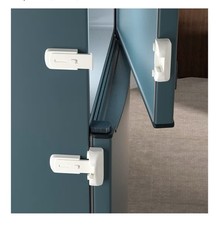 2pk Child Proof Refrigerator Locks White For Toddlers. Easy To Install