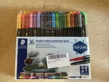 Staedtler Double Ended Permanent Pens / Markers, Drawing And Marking Pack of 36