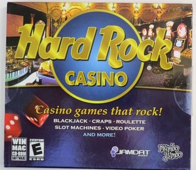 Video Game PC Hard Rock Casino Blackjack Craps Roulette Slots Poker NEW Jewel