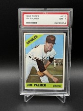 1966 Topps Jim Palmer Rookie Card #126 PSA 7