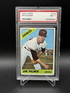 1966 Topps Jim Palmer Rookie Card #126 PSA 7