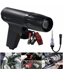 Inductive Engine Timing Light Gun With Spark Plug Tester Ignition Coil Tool Set