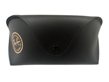 Ray Ban 100 Authentic Black Leather Big Case, Booklet, Microfiber Cloth, new
