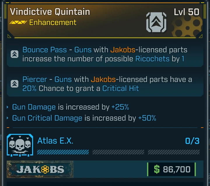Borderlands 4 ⭐ALL 58 ITEMS⭐ VINDICTIVE ENHANCEMENT⭐GUN DAMAGE⭐GUN CRIT DMG