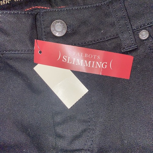 NWT Talbots Womens Pants Black Size 8p Heritage Mid Rise Straight - Picture 6 of 7