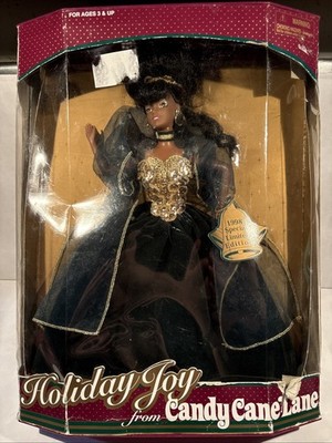 African American 1998 Holiday Joy Candy Cane Lane Special Limited Edition Doll