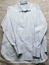 Charles Tyrwhitt Classic Cotton Dress Shirt Sz 18 / 37In Or 46 / 94Cm Light Blue