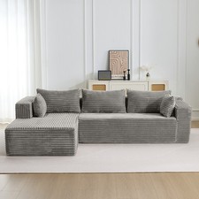 3-Sitzer-Sofa L-Form mit Schlaffunktion - Bettkasten - Eckcouch - Schlafcouch