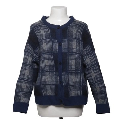 Nudie Jeans, Strickjacke, Damen, Größe: L, KIM CARDIGAN, Blau/Grau/Weiß #jIx