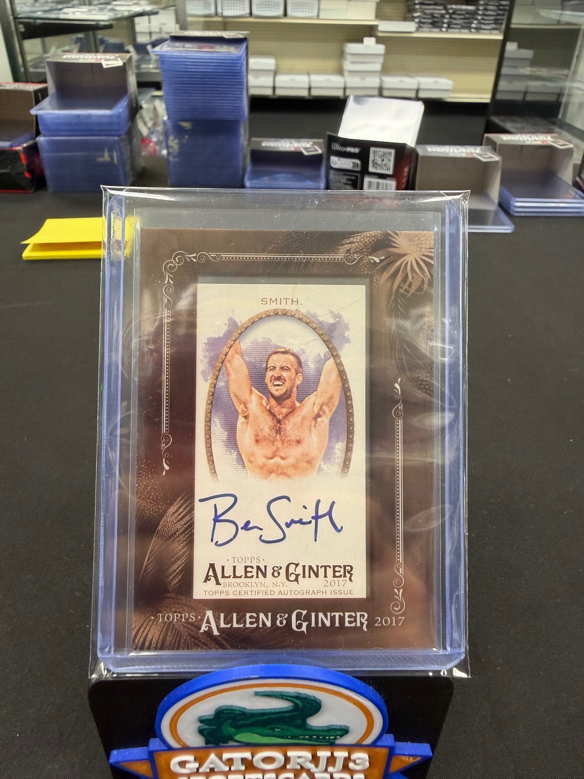 2017 Topps Allen & Ginter #MA-BSM Ben Smith Mini Framed Non-Baseball Autographs