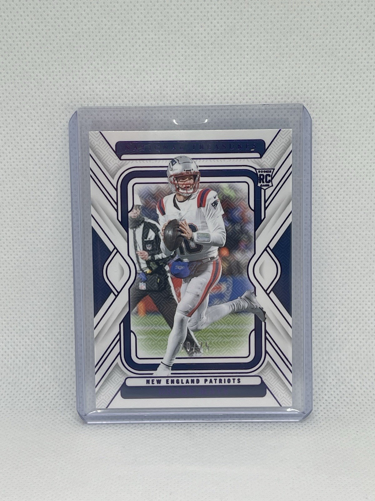 2024 Panini National Treasures Purple /75 Drake Maye #68 NE Patriots (RC)