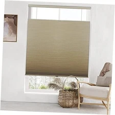  Top Down Bottom Up (TDBU) Cordless Cellular 34" W x 64" H Brown - Blackout