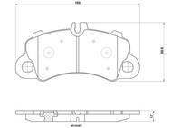 Brembo Bremsbelagsatz Scheibenbremse Xtra Line P 65 043X FüR Porsche Macan 95B
