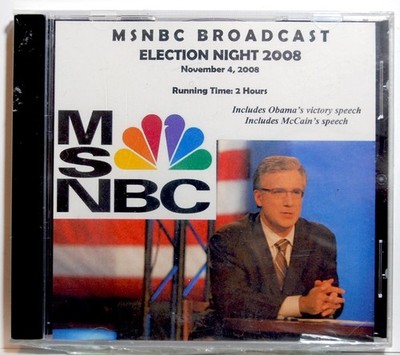 MSNBC Election Night 2008 - Live Recording DVD - Barack Obama - NEW and Sealed