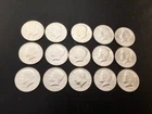 Fifteen. 1976 Kennedy BU 40% Silver Halves