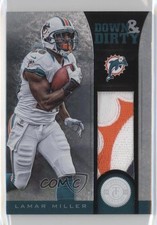2012 Totally Certified Down and Dirty Materials Prime 25/49 Lamar Miller #19 0f8