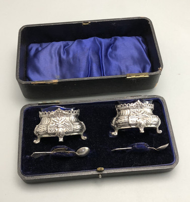 Victorian Silver Salts DP London 1901 FEZX | eBay