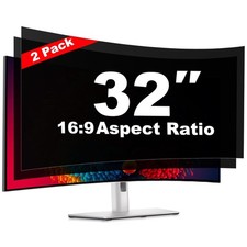 32 Inch Computer Privacy Screen Shield 2 Pack for 16:9 Widescreen Desktop M...