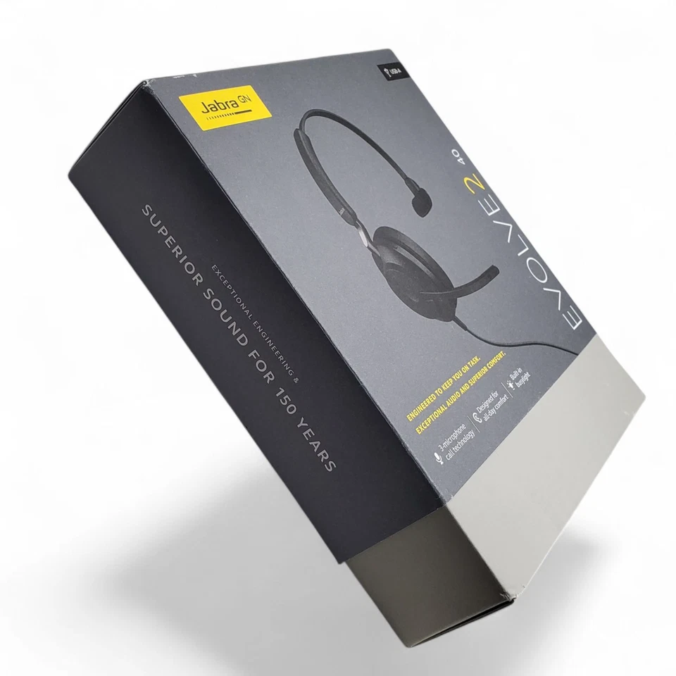 Jabra Evolve2 40 USB-A Wired Headset – Pro Audio - Image 4 of 4