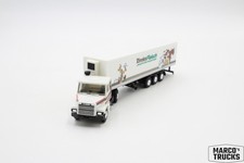Herpa Scania 142 Hauber Refrigerated semitrailer T�nnies Fleisch white 1:87 /H30