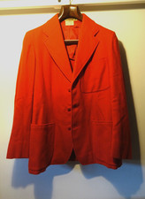 Bespoke 1951 Cambridge boating blazer, R Buttress & co, Savile row, bright red