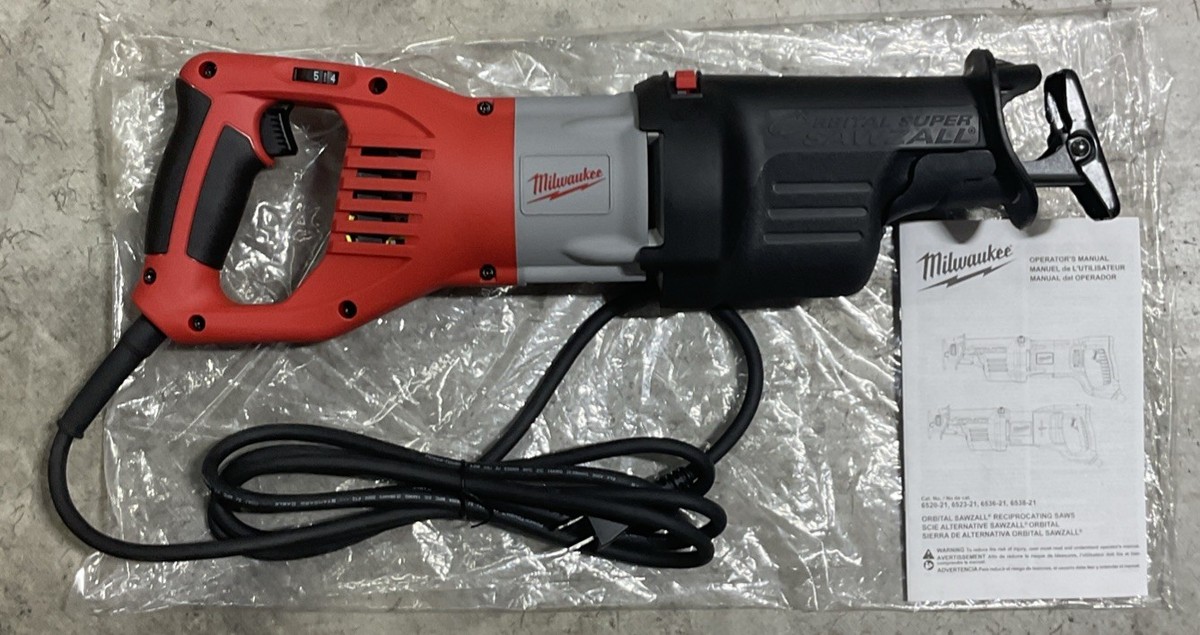 Milwaukee 6538-21 Amp Super Sawzall Reciprocating Saw(Open