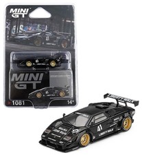 Mini GT 1:64 Lamborghini Countach LB-WORKS Black Diecast Model Car MGT01081
