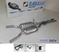 Imasaf Auspuff Mitteltopf+Anbauteile für Audi A6 Quattro C5 2.4 2.8 V6 BJ.97-05