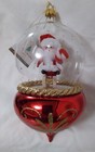 Sofieria De Carlini Santa on Sled Dome Style Ornament NWT — photo 1
