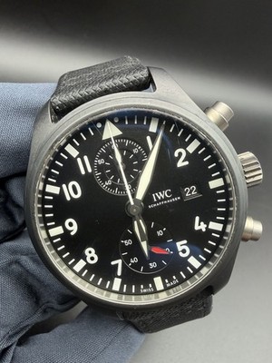 IWC Pilots Watch Chronograph TOP GUN Flyback Black Ceramic 44.5mm IW389001