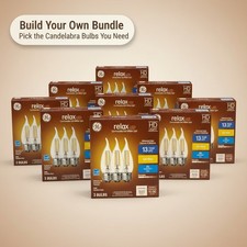 GE Relax Candelabra LED Light Bulbs Soft White   Build Your Own Bundle NEW STOCK