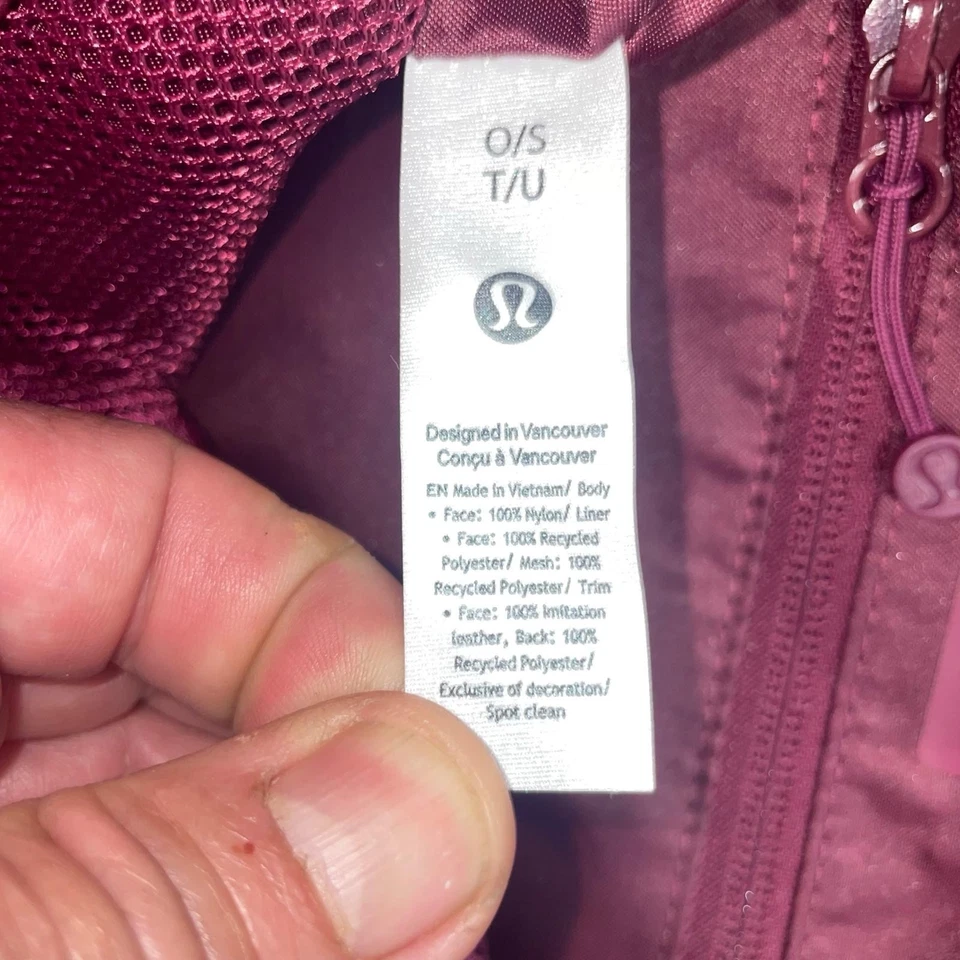 Bolso de Mano Lululemon Acolchado Rejilla Mini 5L Deep Luxe Bandolera Repelente al Agua Gimnasio Foto 3 de 4