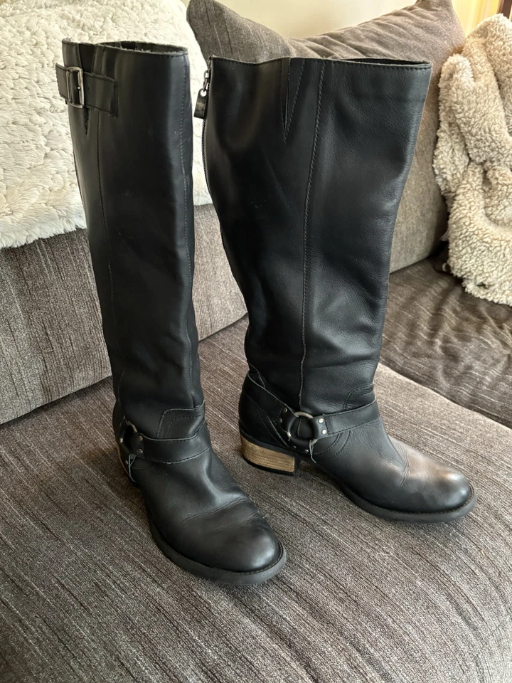 Lane Bryant кожи езды колена черный ботинки размер 11 Вт Сиена широкая ширина икры - Изображение 2 из 4