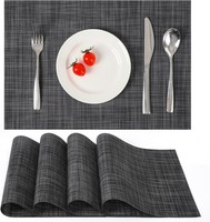Tischsets Abwaschbar 4Er Set Rutschfest HitzebestäNdig Gewebt FüR KüChe