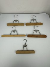 Vintage Setwell Windsor Chancellor The Scot Wooden Hanger Lot of 5 Wood Clamp 21