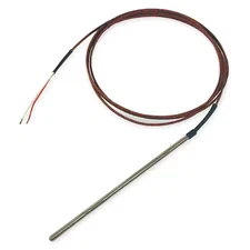 Tempco Ttw00065 Thermocouple Probe, Type J, Length 6 In