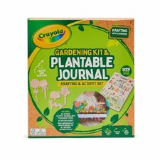 Crayola Kids Gardening Activity Set Plantable Journal Fun Educational Craft Gift