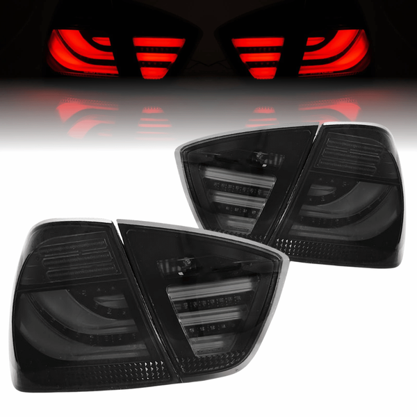 LED Lightbar RüCkleuchten Set Smoke FüR BMW 3Er E90 Limousine 2005-2008-image