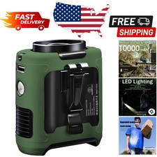 Upgraded Waist Clip Fan: 40H Battery Life  LED Light - Perfect Cooling Solution