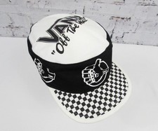 Rare VANS  Off The Wall  BMX Oreo Adult Painters Hat Flex Fitted Cap/Elastic O/S