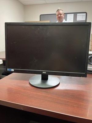 AOC E2470SWHE 23.6'' FHD LED LCD Monitor 60Hz 5ms HDMI D-Sub Black Grade-B