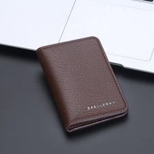 Mens Minimalist Slim Wallet Leather Credit Card Holder Bag Front Pocket Purse