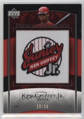 2007 Upper Deck UD Premier Stitchings 20/50 Ken Griffey Jr #PS-23 HOF 14mg