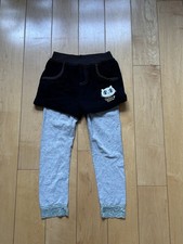 Girl  s Black Shorts Overlay With Leggings USED 