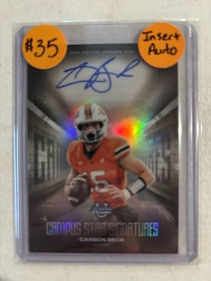 2025 Bowman University Chrome - Campus Star Signatures Carson Beck #CSS-CB (AU,