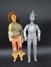 Wizard Of Oz 1981 Toy Time Tinman W Damaged Pants And 1988 MGM Scarecrow 12"