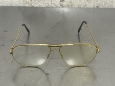 VTG Cartier Paris Eyeglasses Aviator Frames Tank Teardrop Gold 59 14 140 1980s